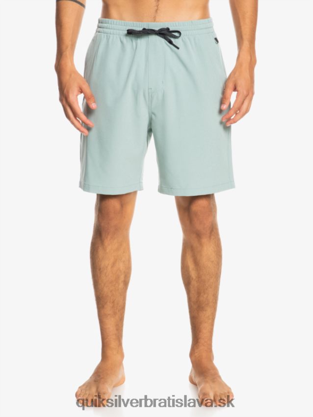 oceánske elastické 18-krát obojživelné šortky Quiksilver muži B80HXR352 zelené prostredie