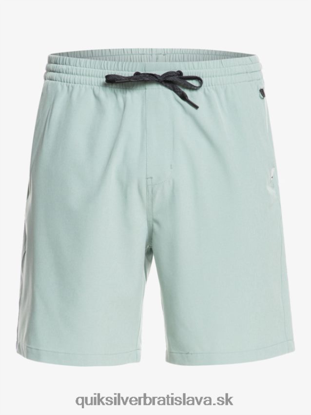 oceánske elastické 18-krát obojživelné šortky Quiksilver muži B80HXR352 zelené prostredie