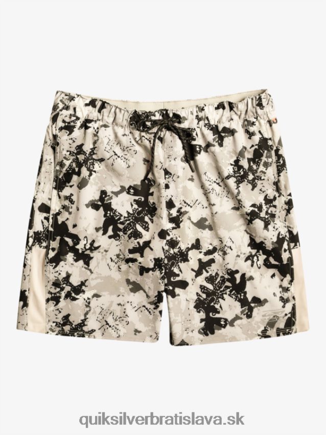 omni 17 tréningové šortky Quiksilver muži B80HXR793 šedo fialová