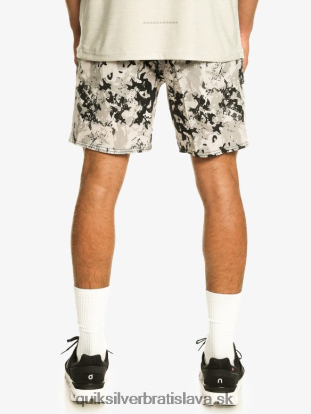 omni 17 tréningové šortky Quiksilver muži B80HXR793 šedo fialová
