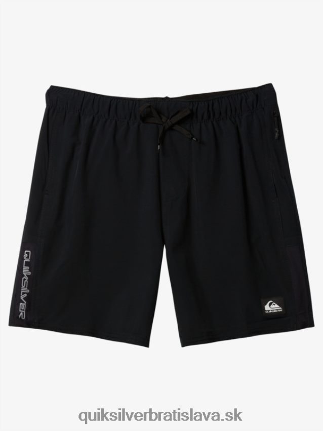 omni stretch 17 tréningové šortky Quiksilver muži B80HXR827 čierna