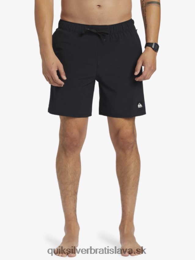 omni stretch 17 tréningové šortky Quiksilver muži B80HXR827 čierna