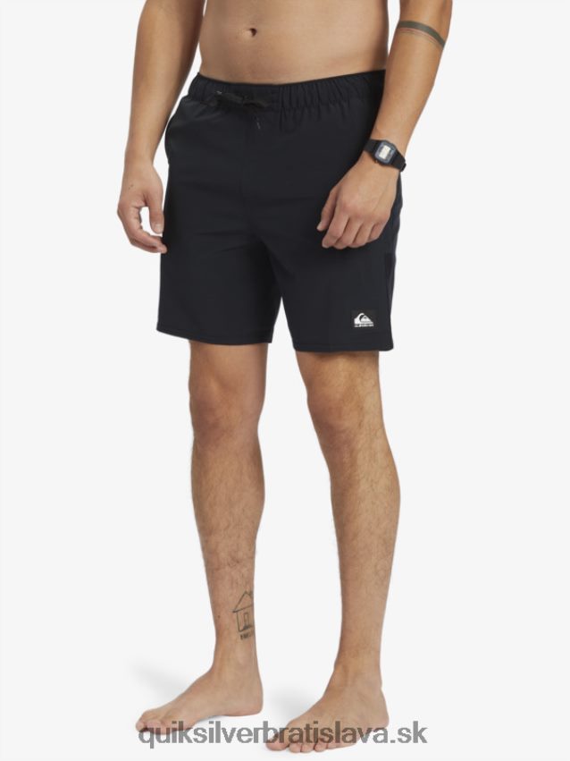 omni stretch 17 tréningové šortky Quiksilver muži B80HXR827 čierna