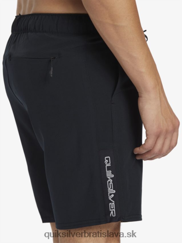 omni stretch 17 tréningové šortky Quiksilver muži B80HXR827 čierna