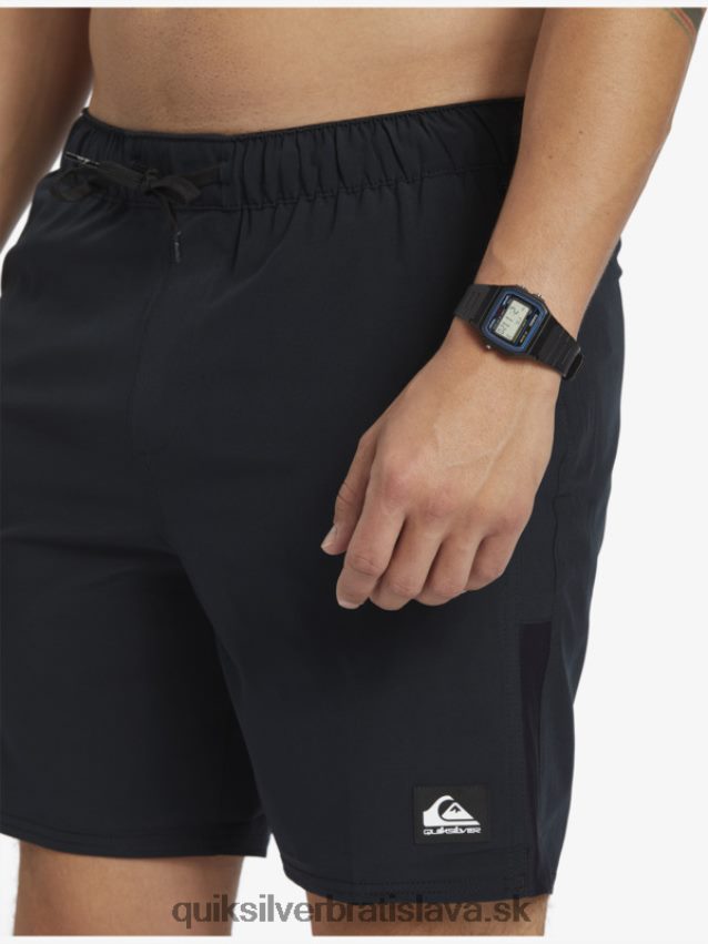 omni stretch 17 tréningové šortky Quiksilver muži B80HXR827 čierna