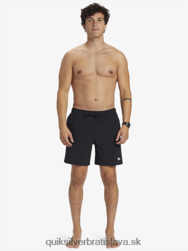 omni stretch 17 tréningové šortky Quiksilver muži B80HXR827 čierna