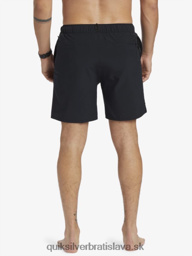 omni stretch 17 tréningové šortky Quiksilver muži B80HXR827 čierna