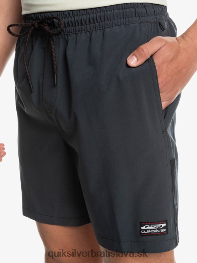 omni training 17 strečové šortky Quiksilver muži B80HXR1689 fantóm