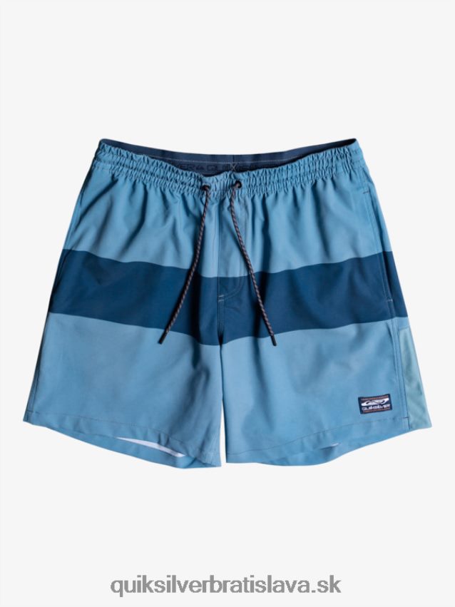omni training 17 strečové šortky Quiksilver muži B80HXR1690 provinčná modrá