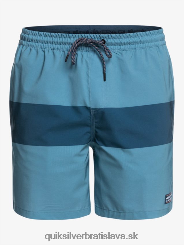 omni training 17 strečové šortky Quiksilver muži B80HXR1690 provinčná modrá