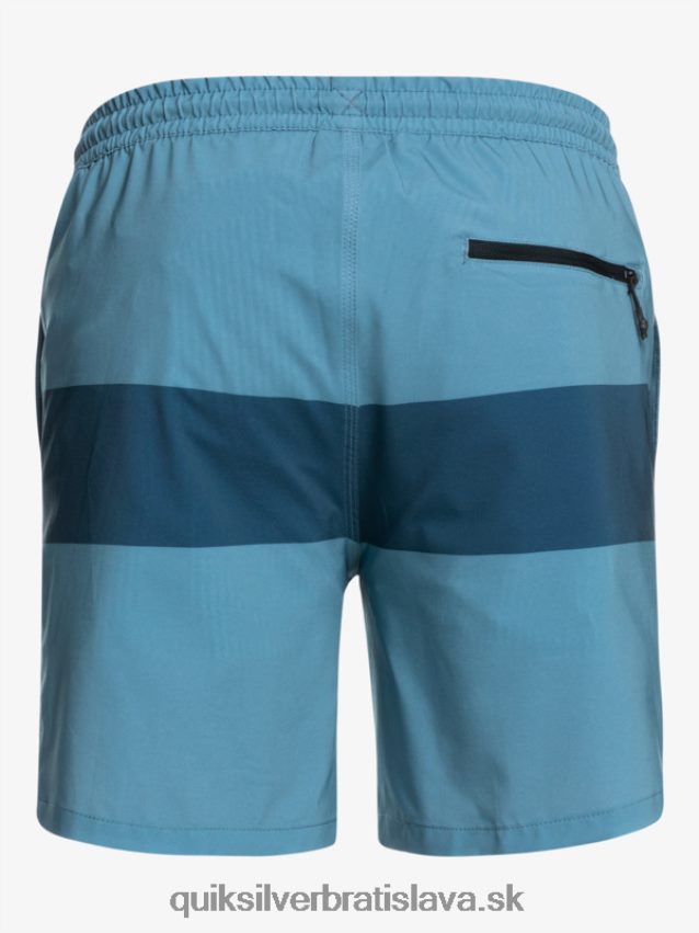 omni training 17 strečové šortky Quiksilver muži B80HXR1690 provinčná modrá