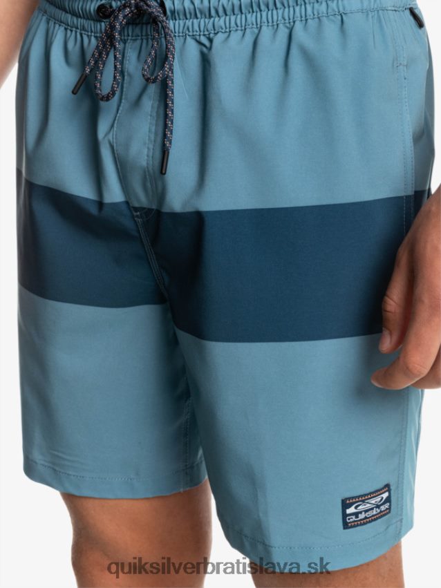 omni training 17 strečové šortky Quiksilver muži B80HXR1690 provinčná modrá