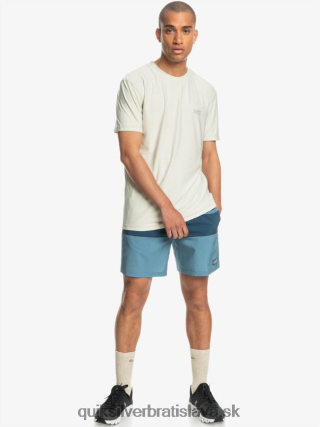 omni training 17 strečové šortky Quiksilver muži B80HXR1690 provinčná modrá