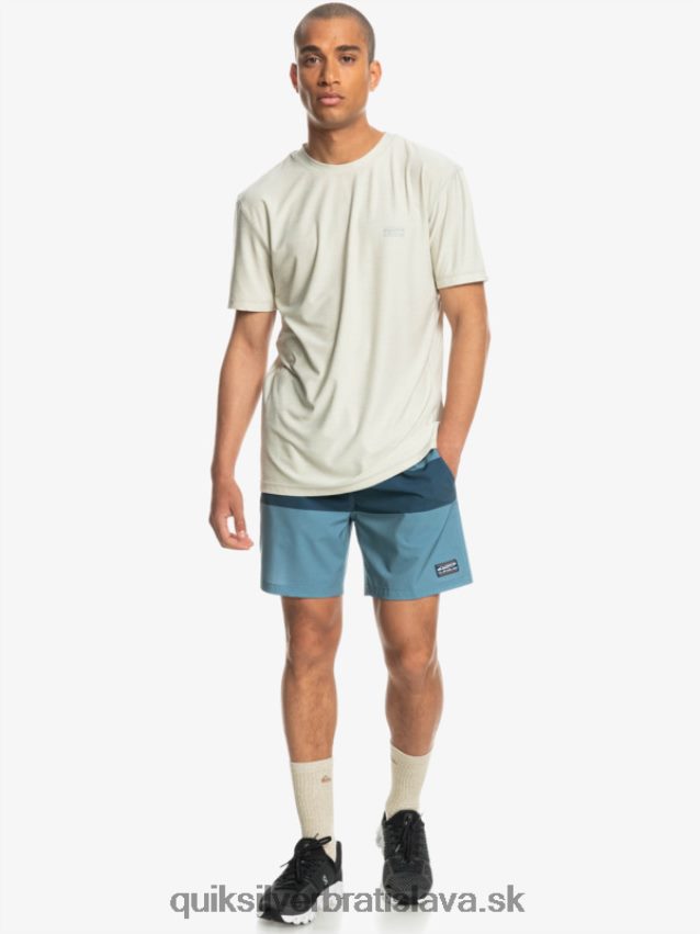 omni training 17 strečové šortky Quiksilver muži B80HXR1690 provinčná modrá