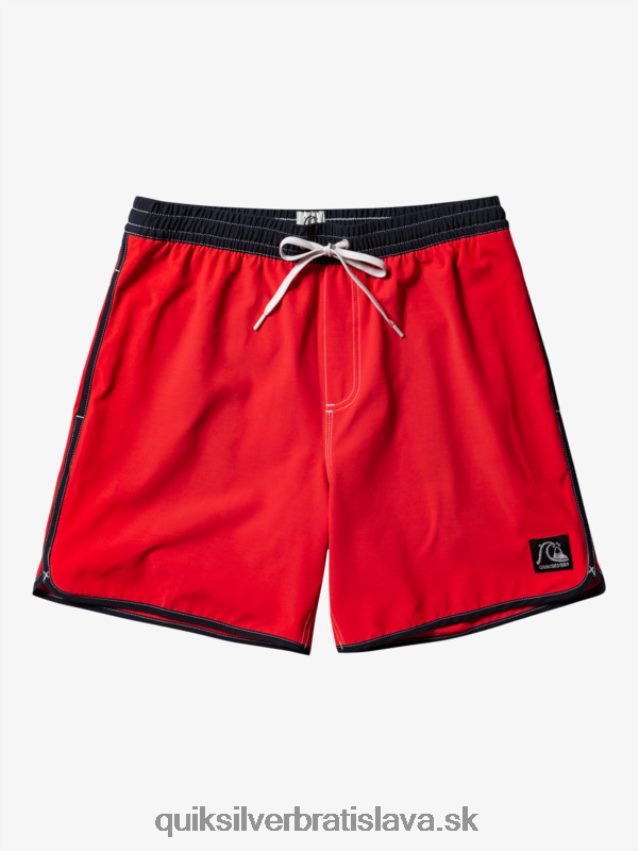 originál hrebenatka 17 salv Quiksilver muži B80HXR198 vysoko riziková červená