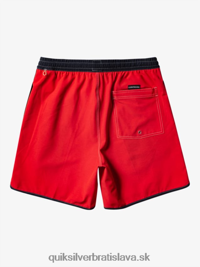 originál hrebenatka 17 salv Quiksilver muži B80HXR198 vysoko riziková červená