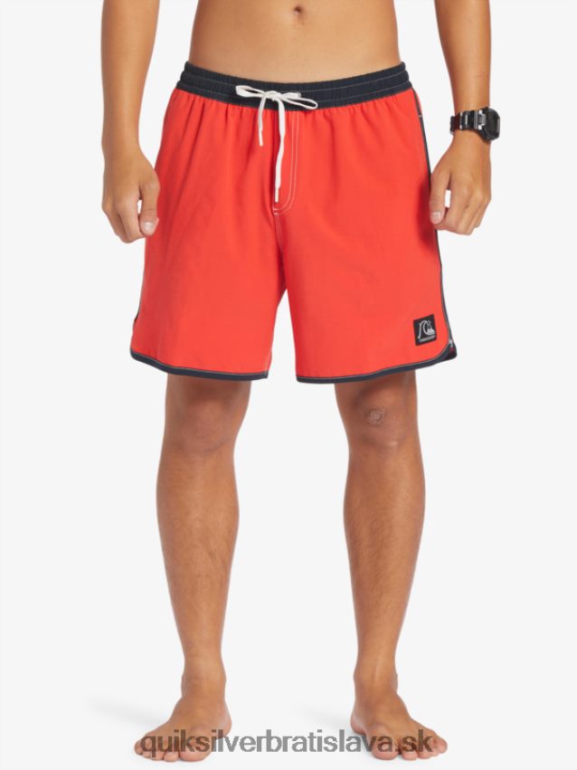 originál hrebenatka 17 salv Quiksilver muži B80HXR198 vysoko riziková červená