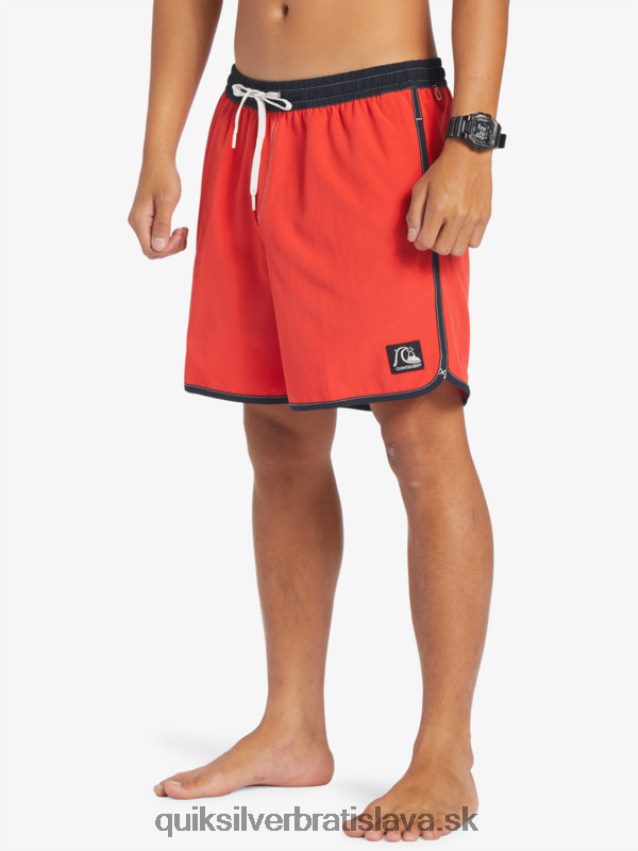 originál hrebenatka 17 salv Quiksilver muži B80HXR198 vysoko riziková červená
