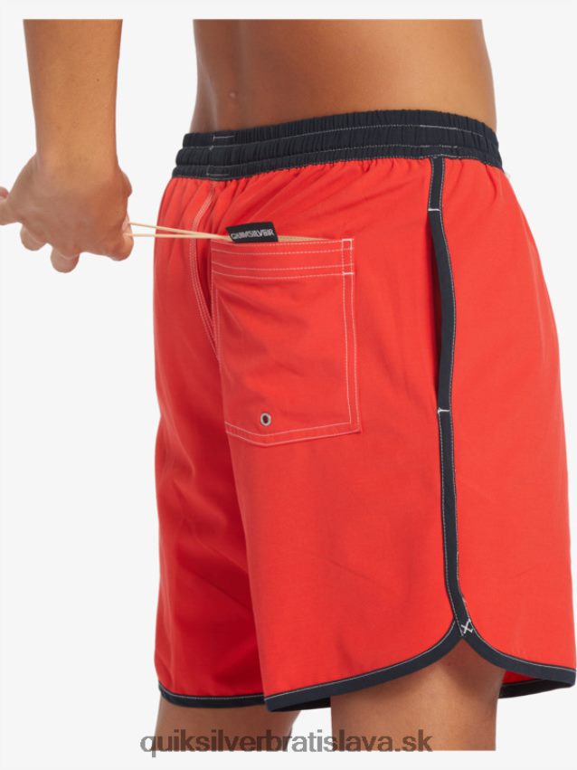 originál hrebenatka 17 salv Quiksilver muži B80HXR198 vysoko riziková červená