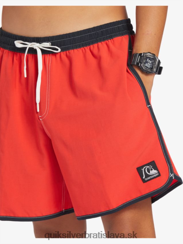 originál hrebenatka 17 salv Quiksilver muži B80HXR198 vysoko riziková červená