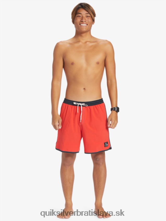 originál hrebenatka 17 salv Quiksilver muži B80HXR198 vysoko riziková červená