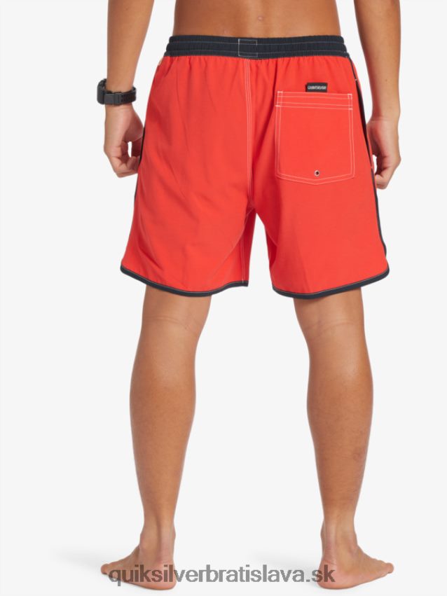 originál hrebenatka 17 salv Quiksilver muži B80HXR198 vysoko riziková červená