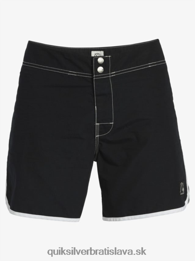 originálne hrebenatkové šortky 16 Quiksilver muži B80HXR168 čierna