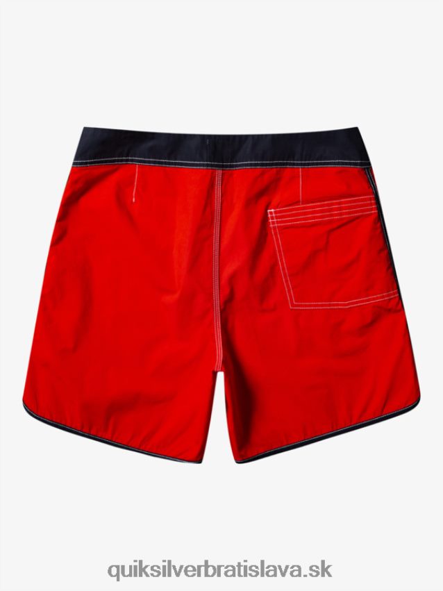originálne hrebenatkové šortky 16 Quiksilver muži B80HXR169 vysoko riziková červená