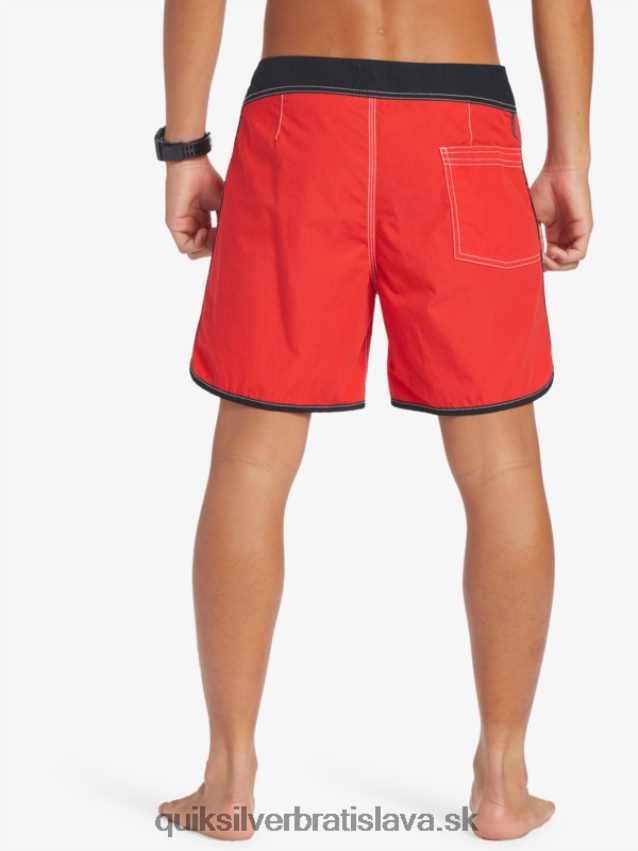 originálne hrebenatkové šortky 16 Quiksilver muži B80HXR169 vysoko riziková červená