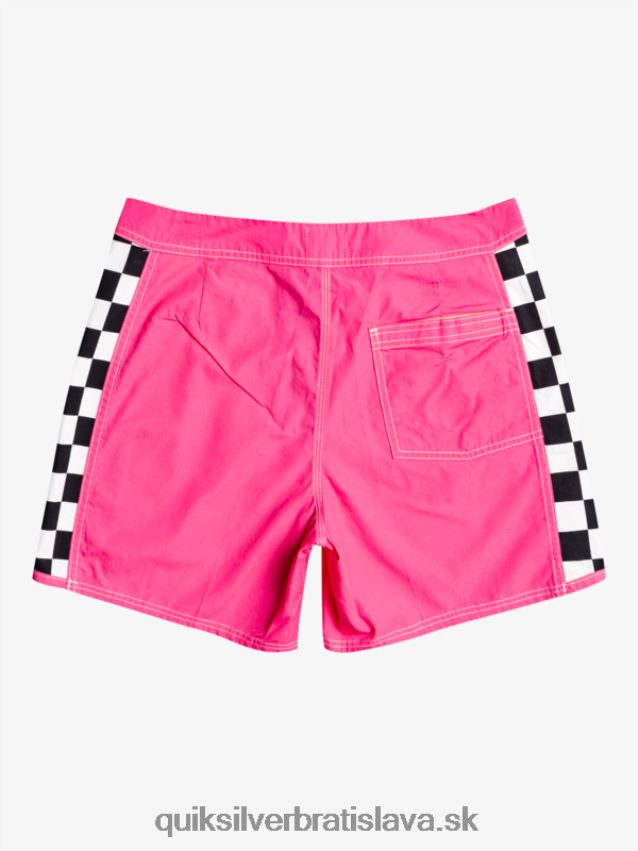 originálne šortky arch 16 Quiksilver muži B80HXR1781 šokujúca ružová