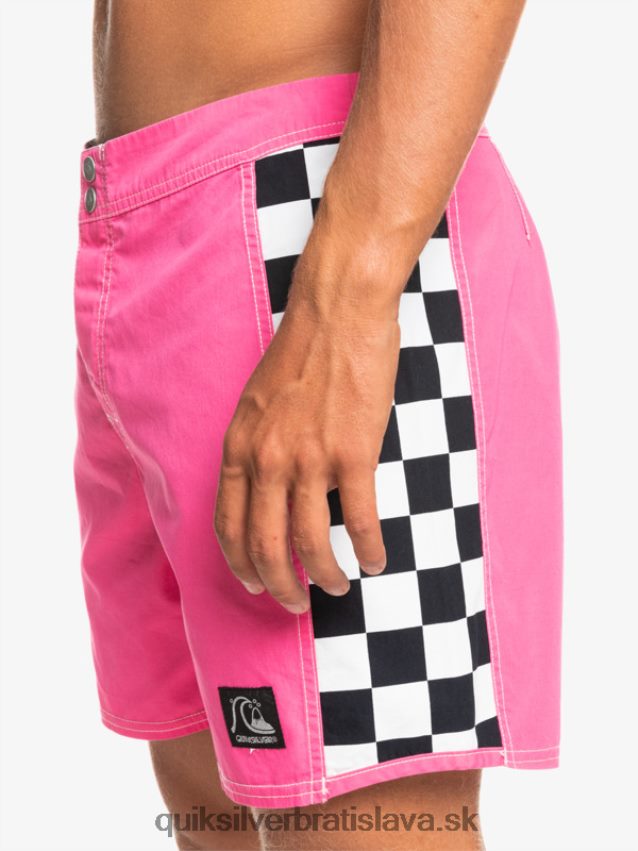 originálne šortky arch 16 Quiksilver muži B80HXR1781 šokujúca ružová