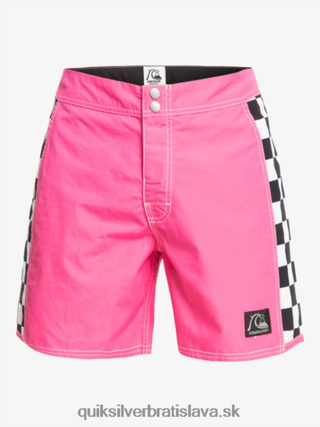 originálne šortky arch 16 Quiksilver muži B80HXR1781 šokujúca ružová