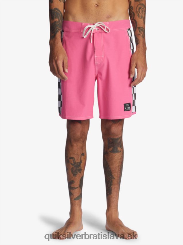 originálne šortky arch 18 Quiksilver muži B80HXR1732 šokujúca ružová