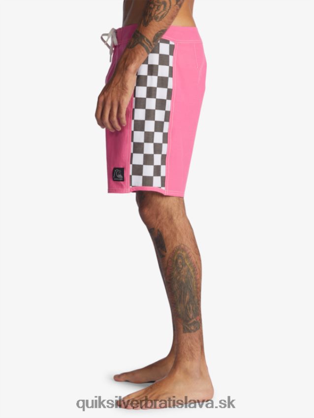 originálne šortky arch 18 Quiksilver muži B80HXR1732 šokujúca ružová