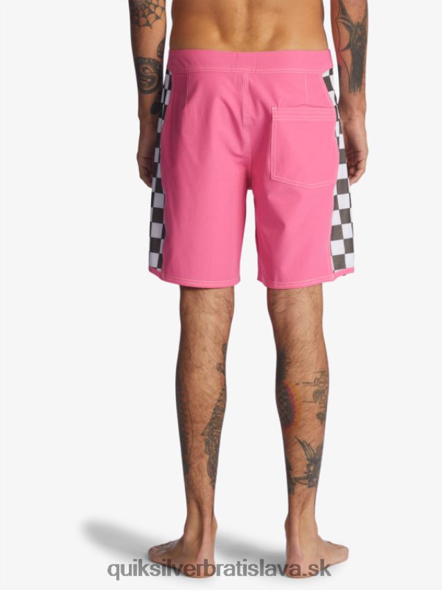 originálne šortky arch 18 Quiksilver muži B80HXR1732 šokujúca ružová