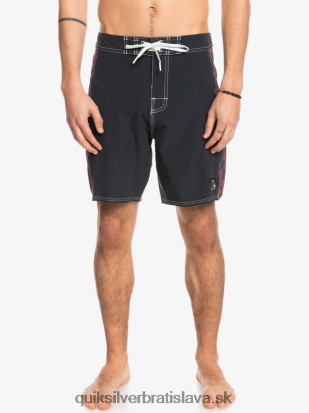 originálne šortky arch 18 Quiksilver muži B80HXR1734 rubínové víno