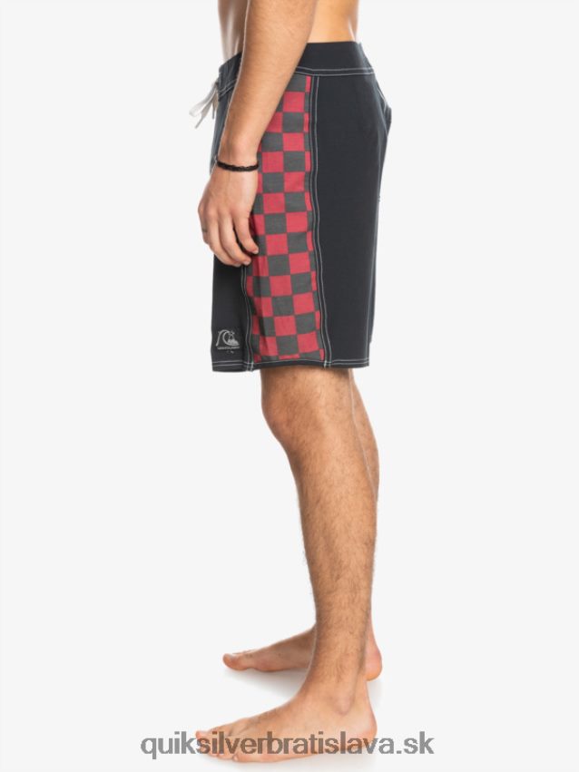 originálne šortky arch 18 Quiksilver muži B80HXR1734 rubínové víno