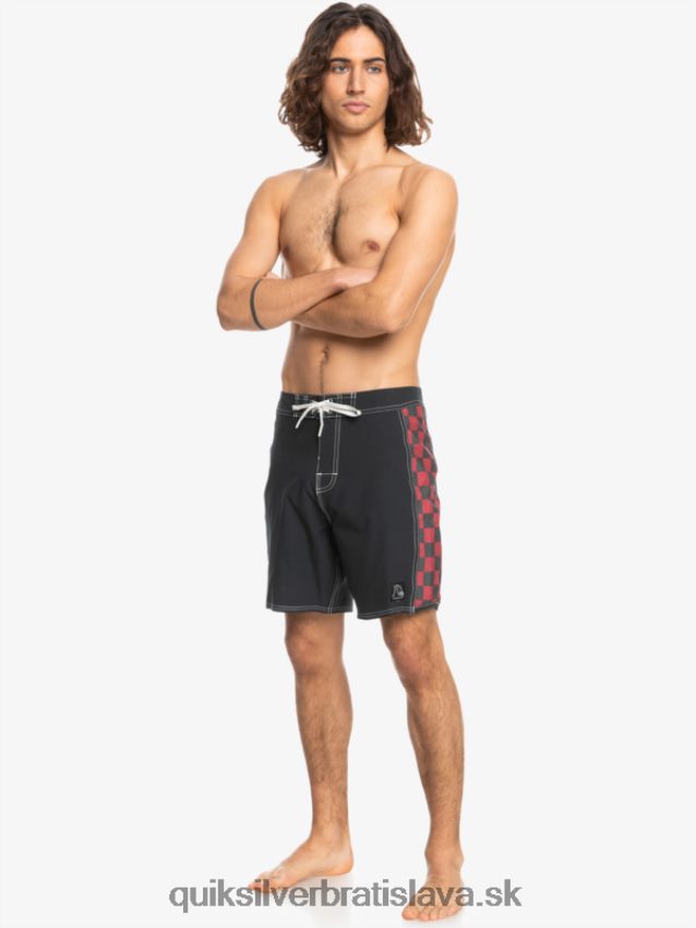 originálne šortky arch 18 Quiksilver muži B80HXR1734 rubínové víno