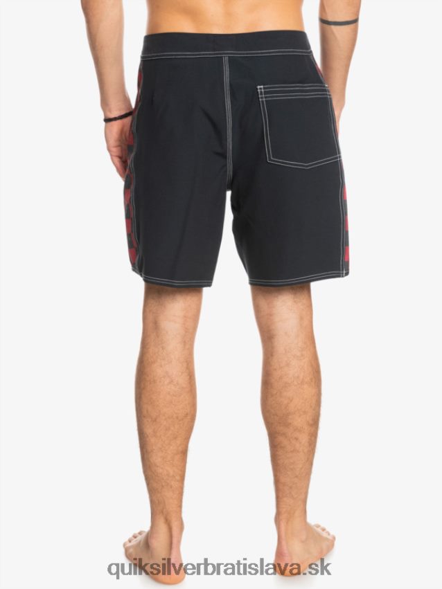originálne šortky arch 18 Quiksilver muži B80HXR1734 rubínové víno