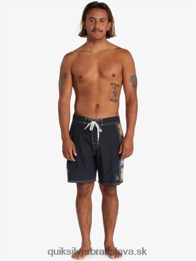 originálne šortky arch 18 Quiksilver muži B80HXR1737 čierna