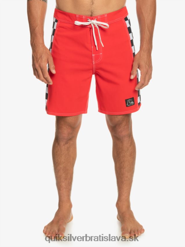 originálne šortky arch 18 Quiksilver muži B80HXR176 vysoko riziková červená
