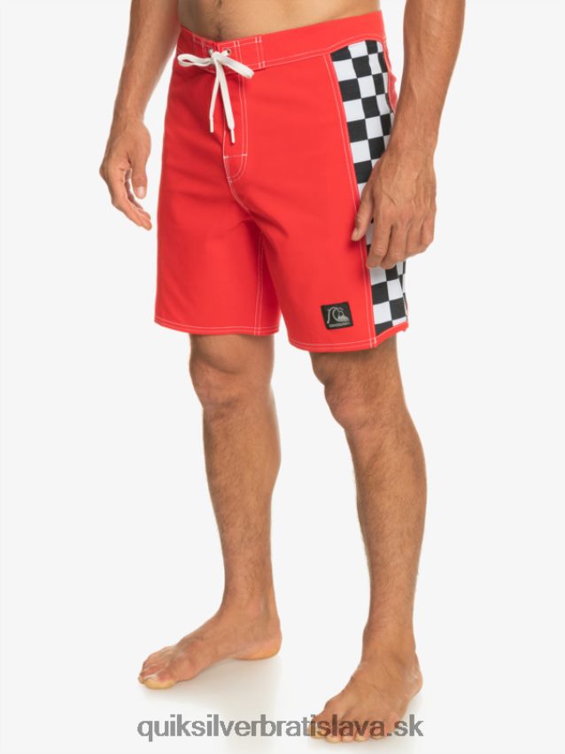 originálne šortky arch 18 Quiksilver muži B80HXR176 vysoko riziková červená