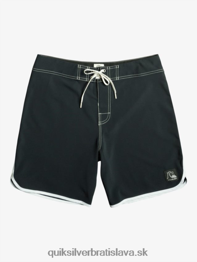 originálne šortky s hrebenatkami 18 Quiksilver muži B80HXR86 čierna