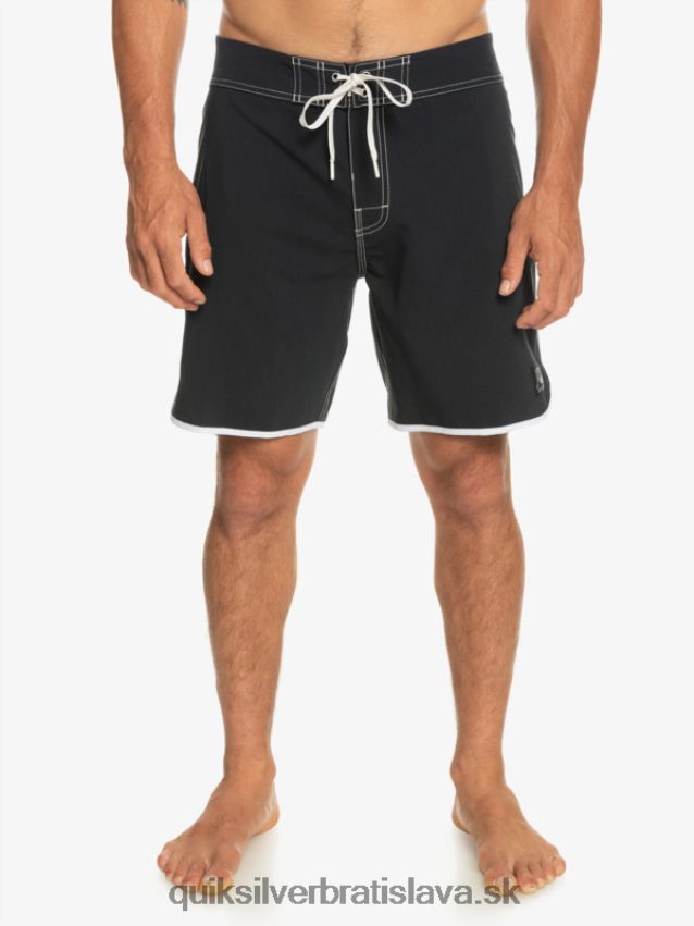 originálne šortky s hrebenatkami 18 Quiksilver muži B80HXR86 čierna