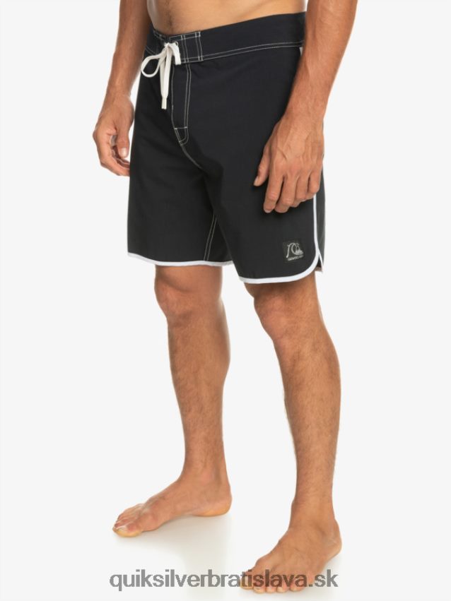 originálne šortky s hrebenatkami 18 Quiksilver muži B80HXR86 čierna