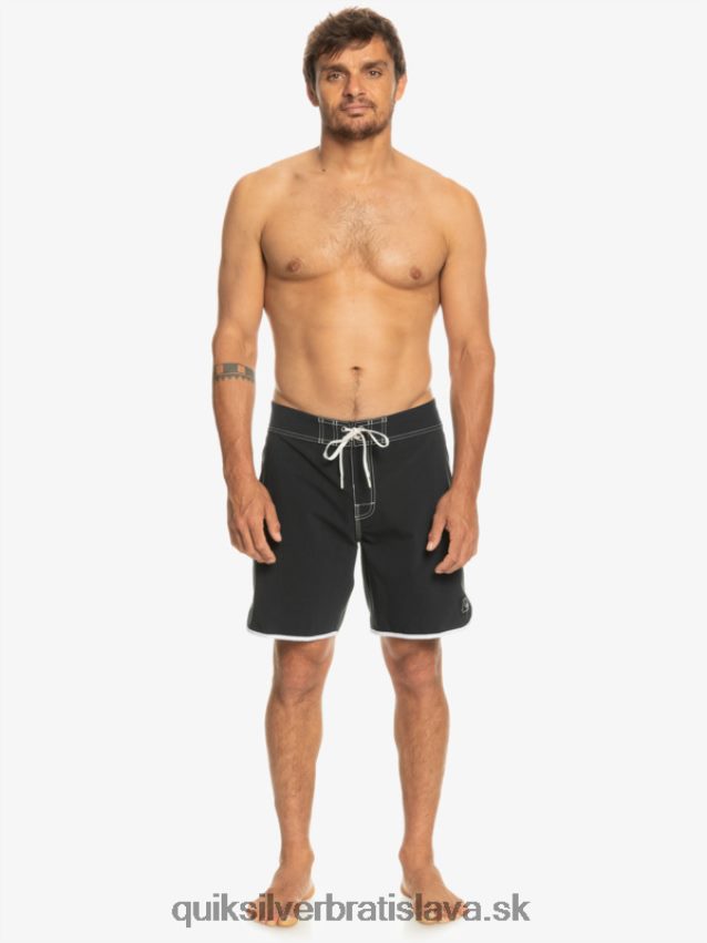 originálne šortky s hrebenatkami 18 Quiksilver muži B80HXR86 čierna