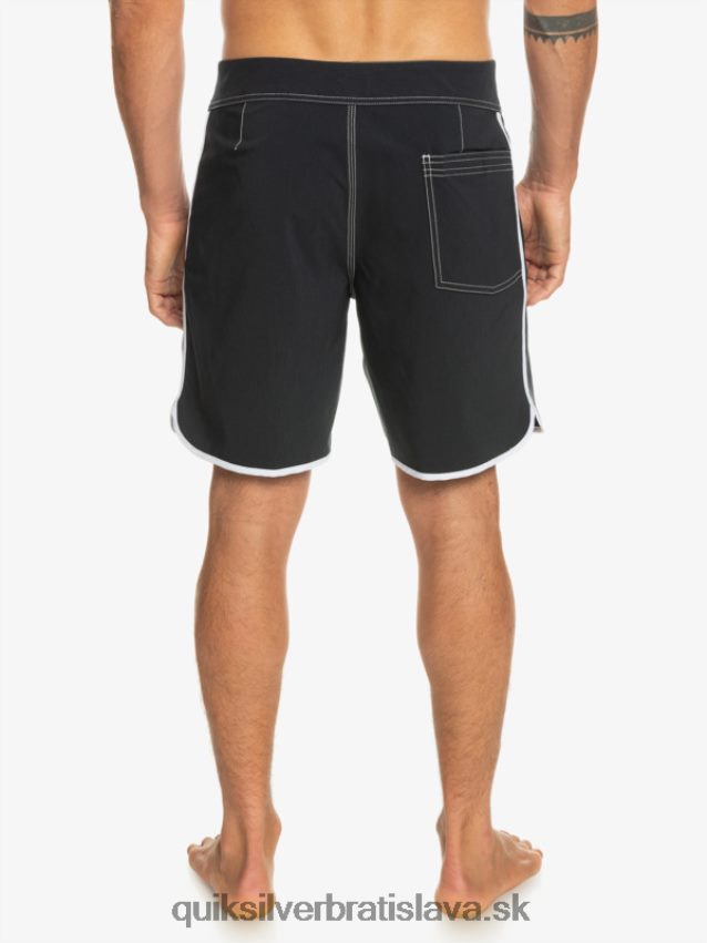 originálne šortky s hrebenatkami 18 Quiksilver muži B80HXR86 čierna
