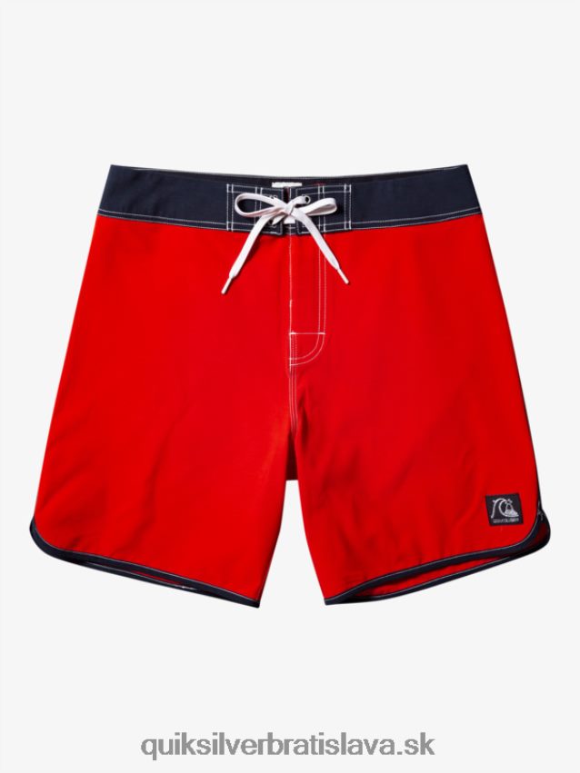 originálne šortky s hrebenatkami 18 Quiksilver muži B80HXR87 vysoko riziková červená