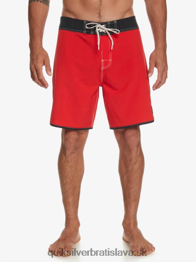 originálne šortky s hrebenatkami 18 Quiksilver muži B80HXR87 vysoko riziková červená