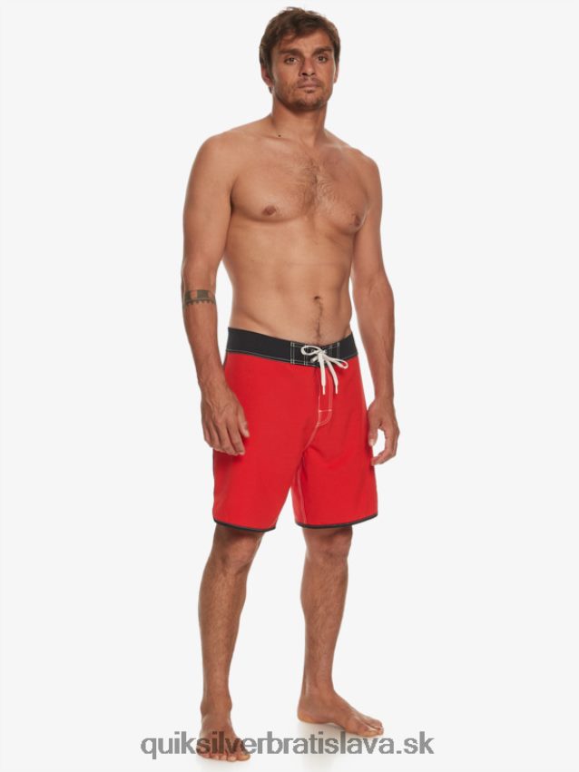 originálne šortky s hrebenatkami 18 Quiksilver muži B80HXR87 vysoko riziková červená